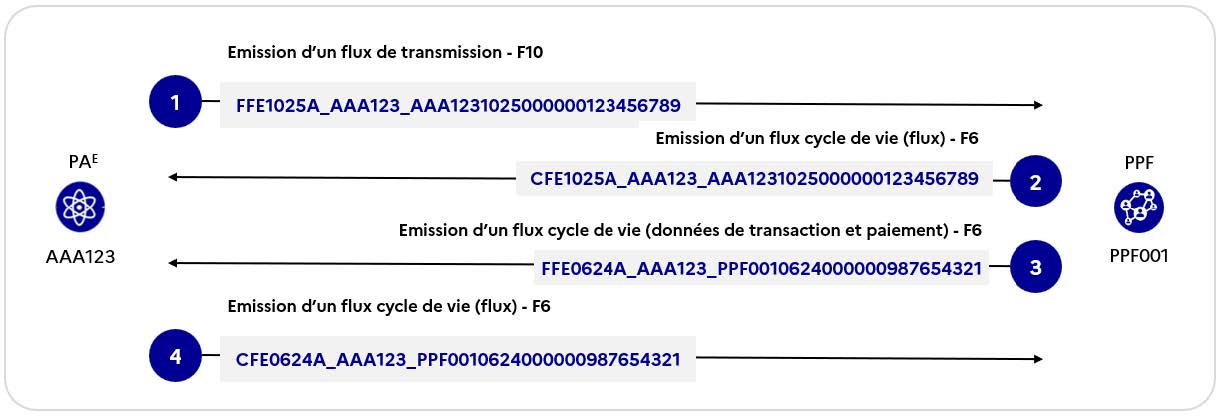 Figure 18 - Cinématique des flux F10